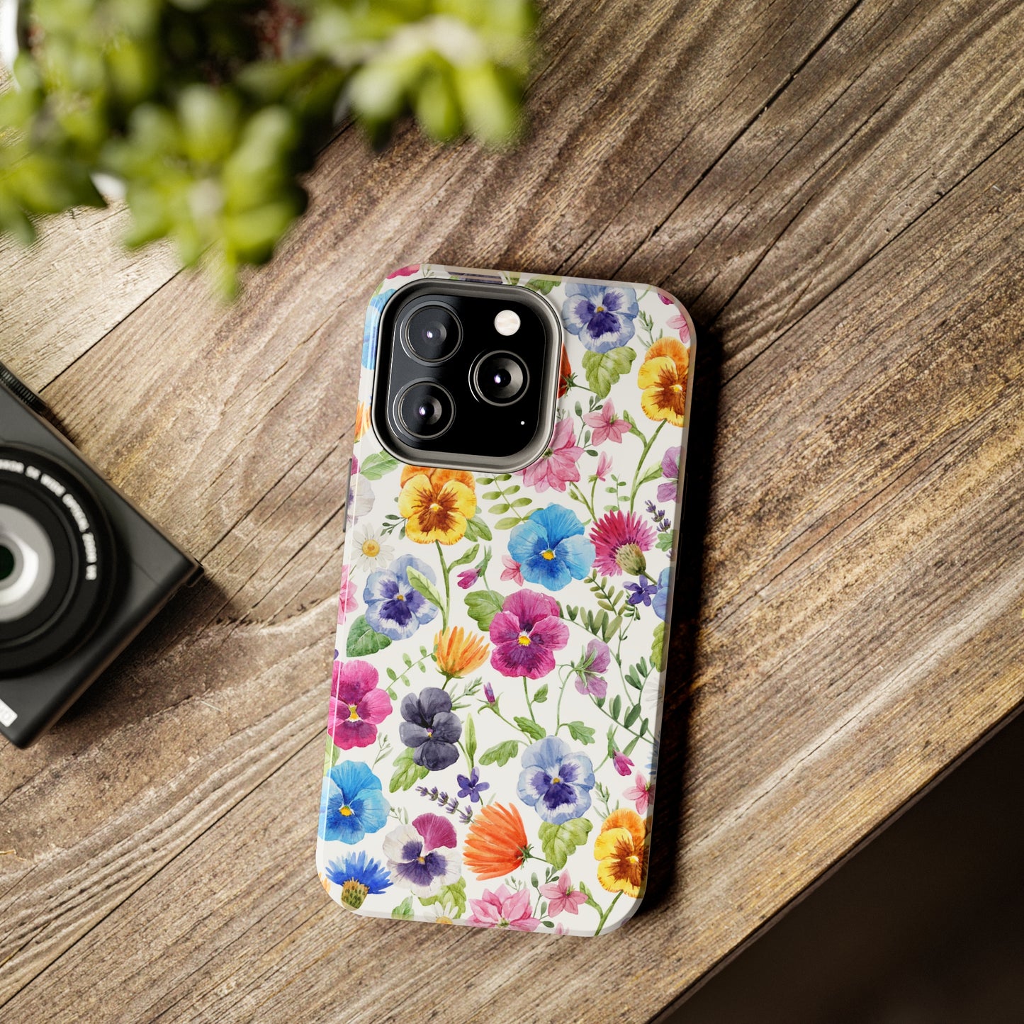 Floral IPhone Case / Pansy Phone Case