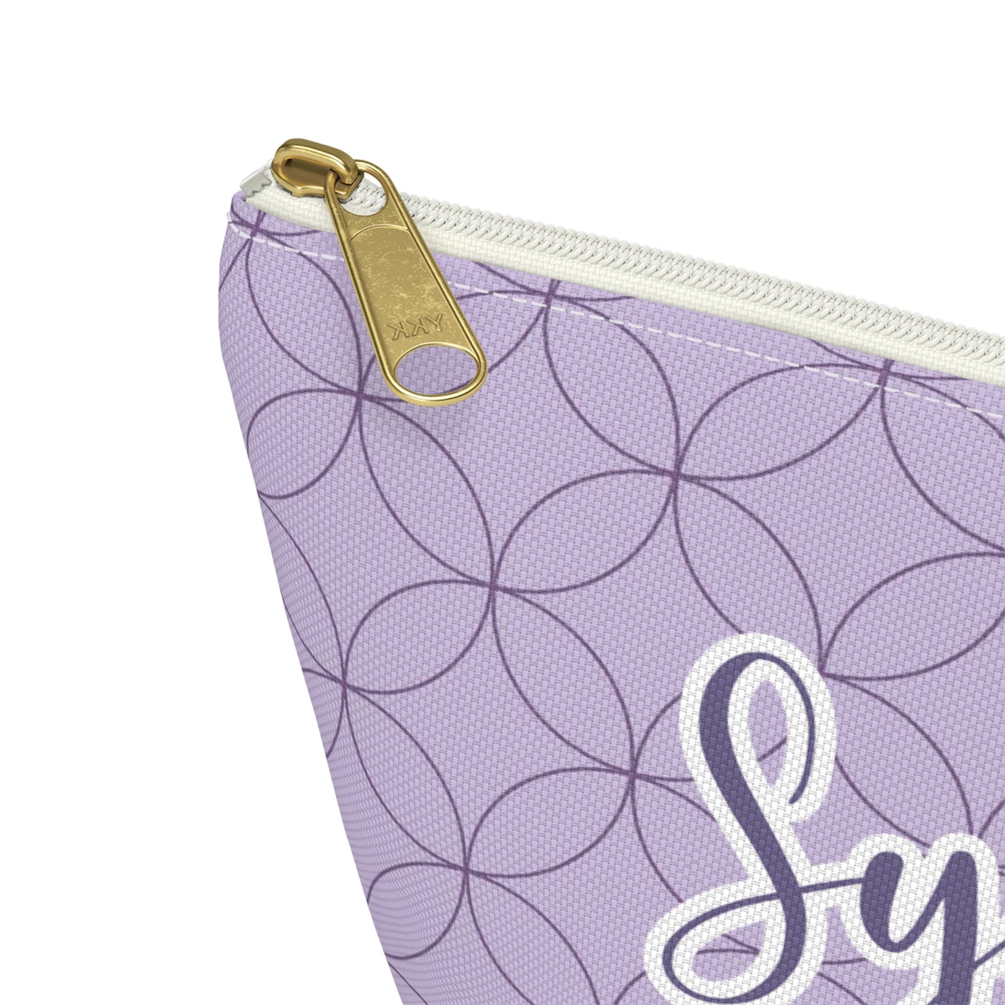 Purple Makeup Bag / Personalized Cosmetic Bag