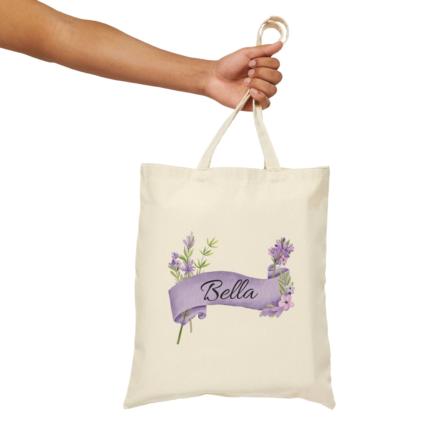 Purple Lavender Tote Bag / Personalized Tote Bag