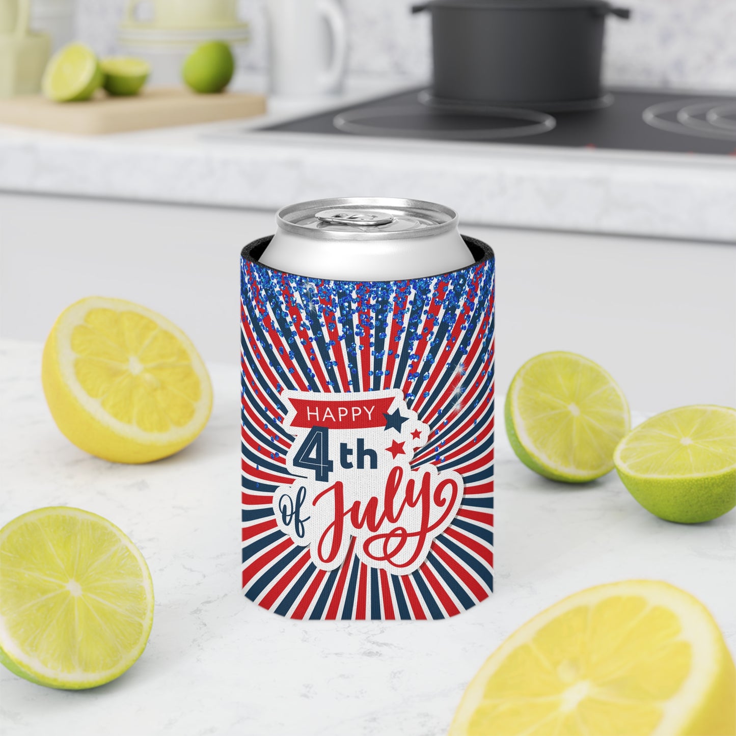 4th of July Can Koozie / Patriotic Can Cooler