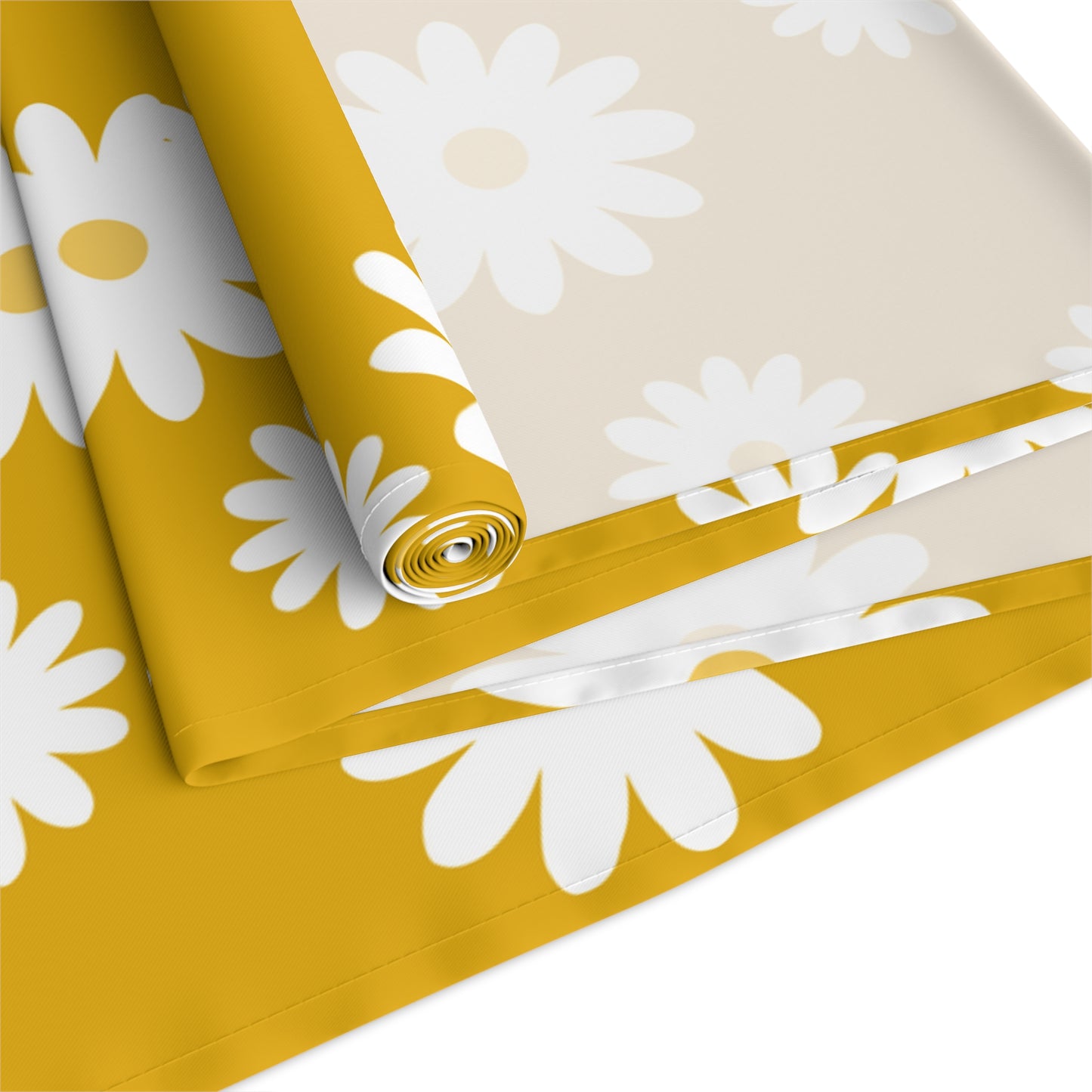 Mustard Yellow Table Runner / Daisy Table Runner