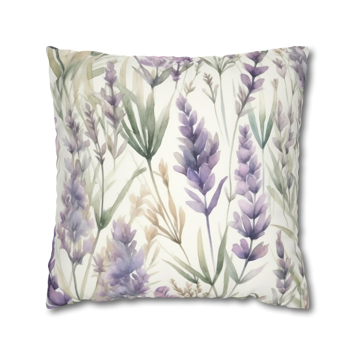 Lavender Watercolor Pillow Case