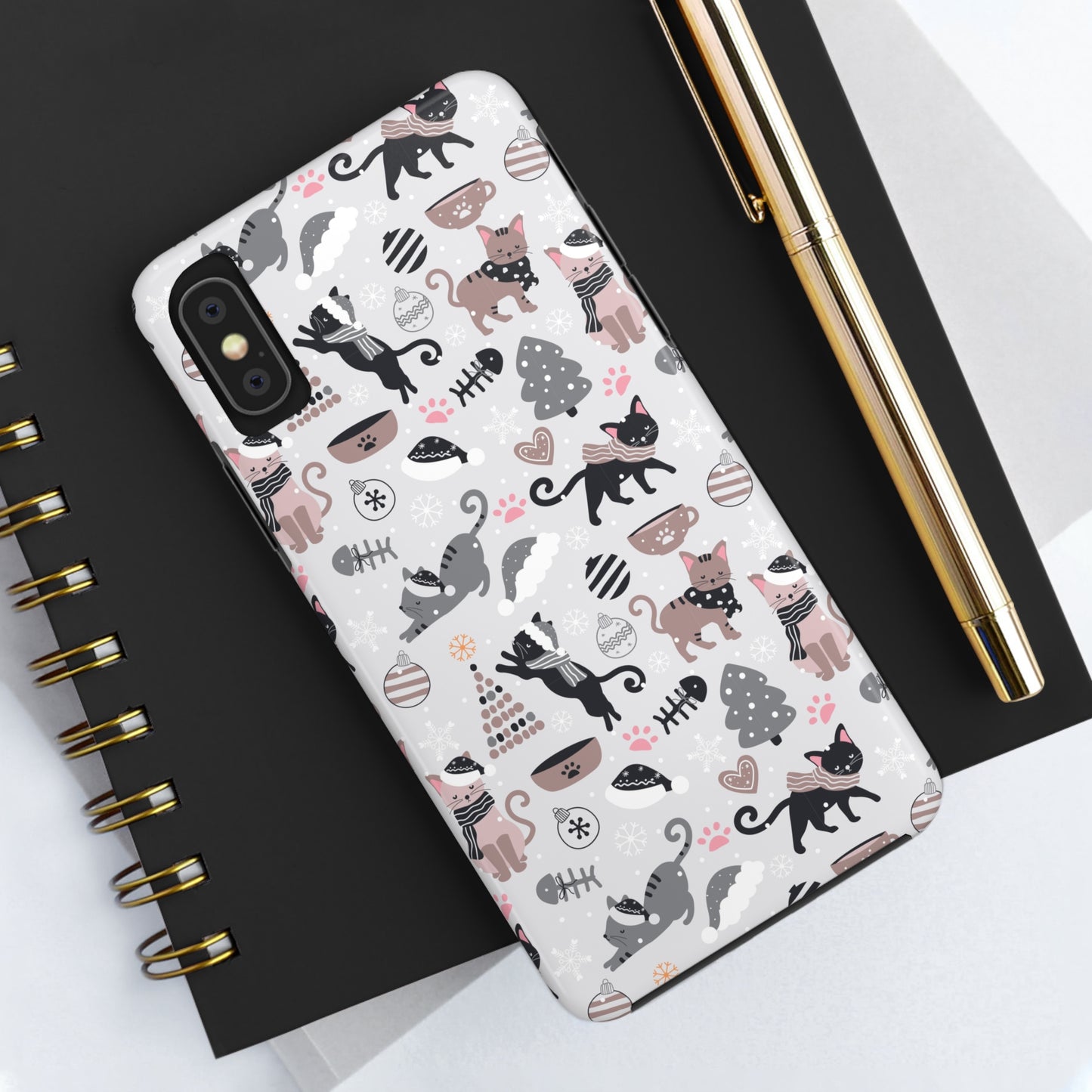 Christmas IPhone Case / Christmas Cat Phone Case
