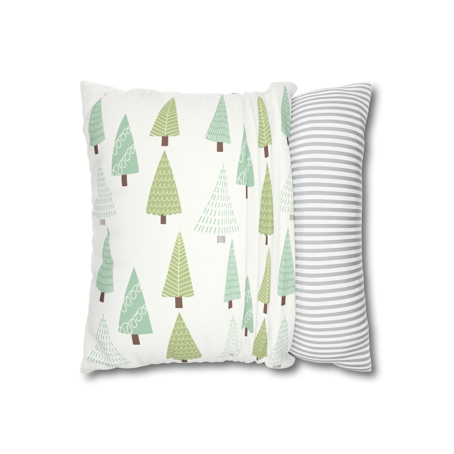 Green Christmas Tree Pillow Case