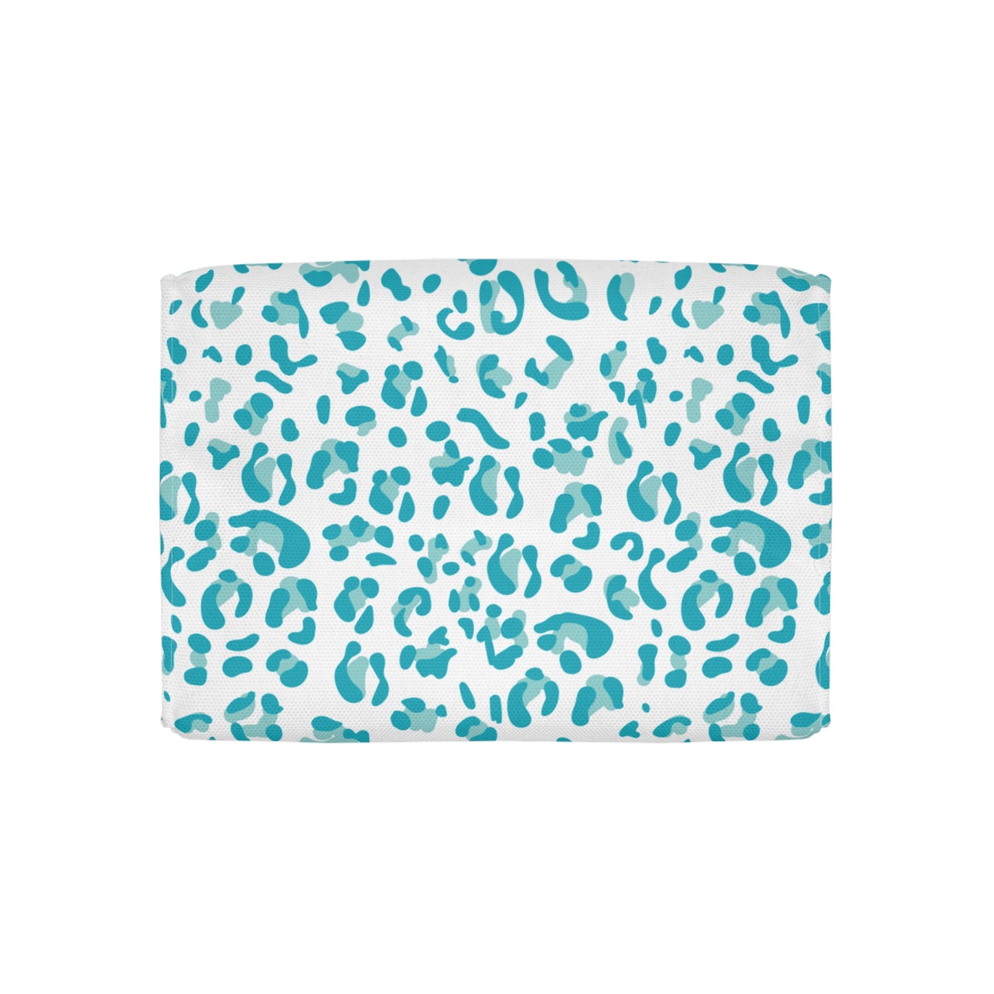 Leopard Print Lunch Bag / Blue Lunch Tote