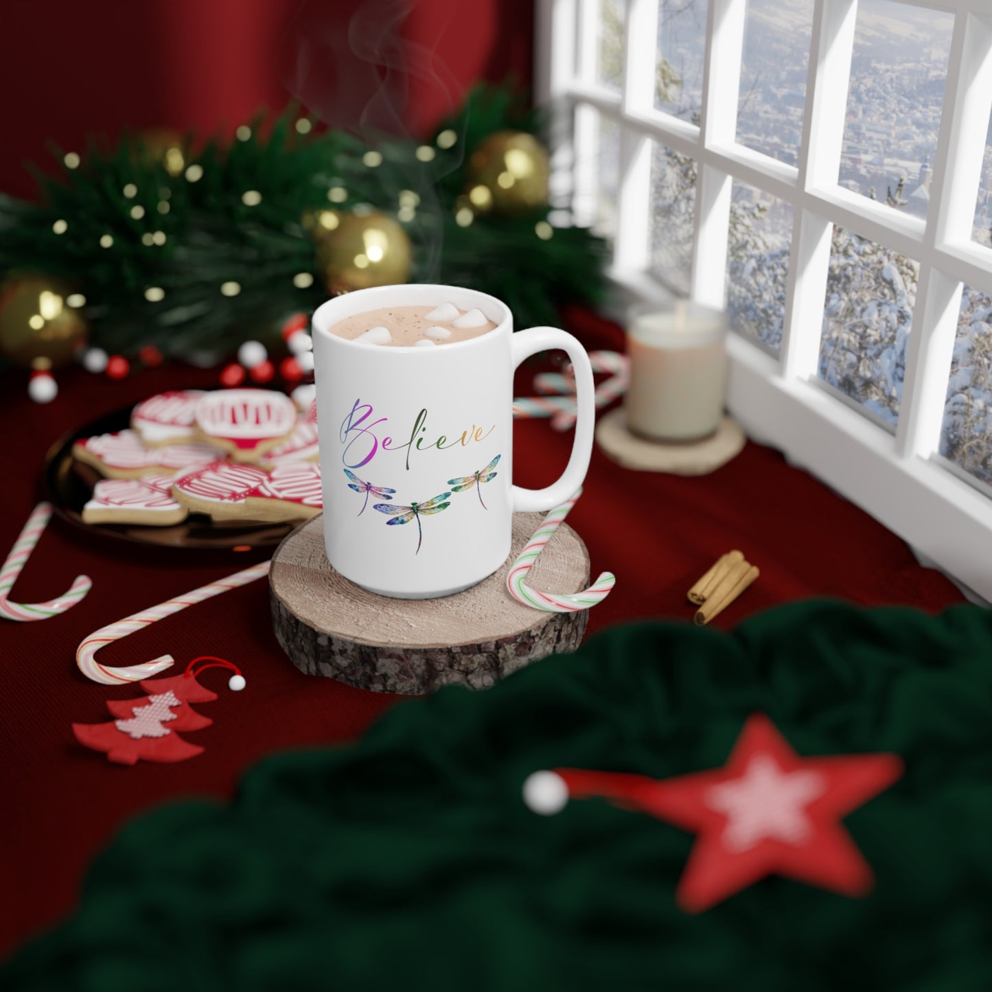 Dragonfly Believe Mug