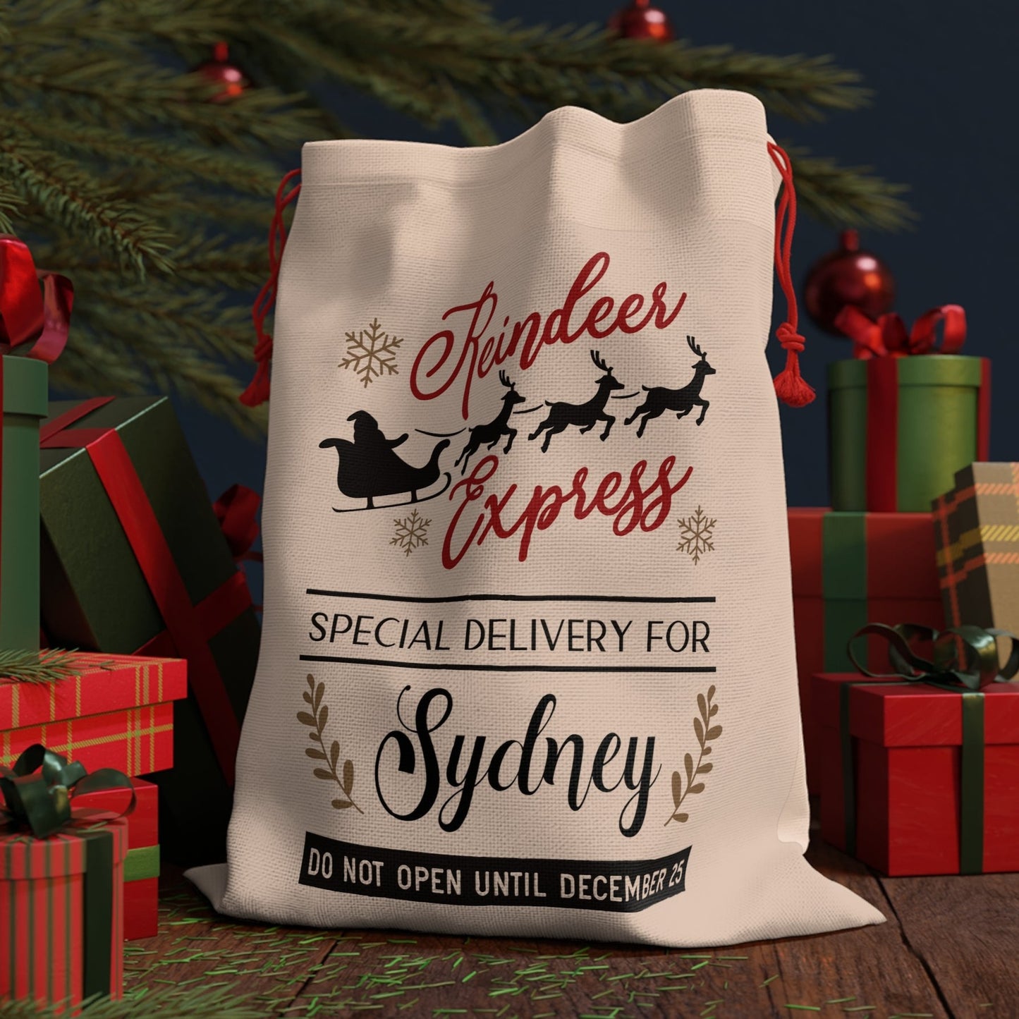 personalized name santa sack