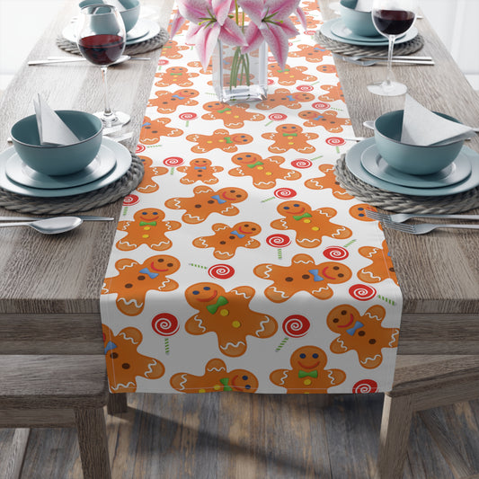 Gingerbread Man Table Runner/ Gingerbread Decor / Christmas Table runner