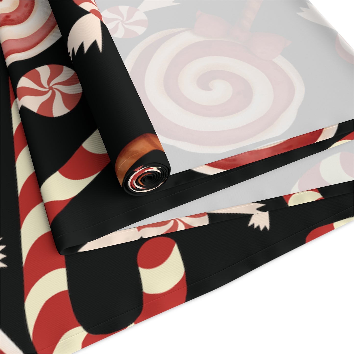 Christmas Candy Cane Table Runner