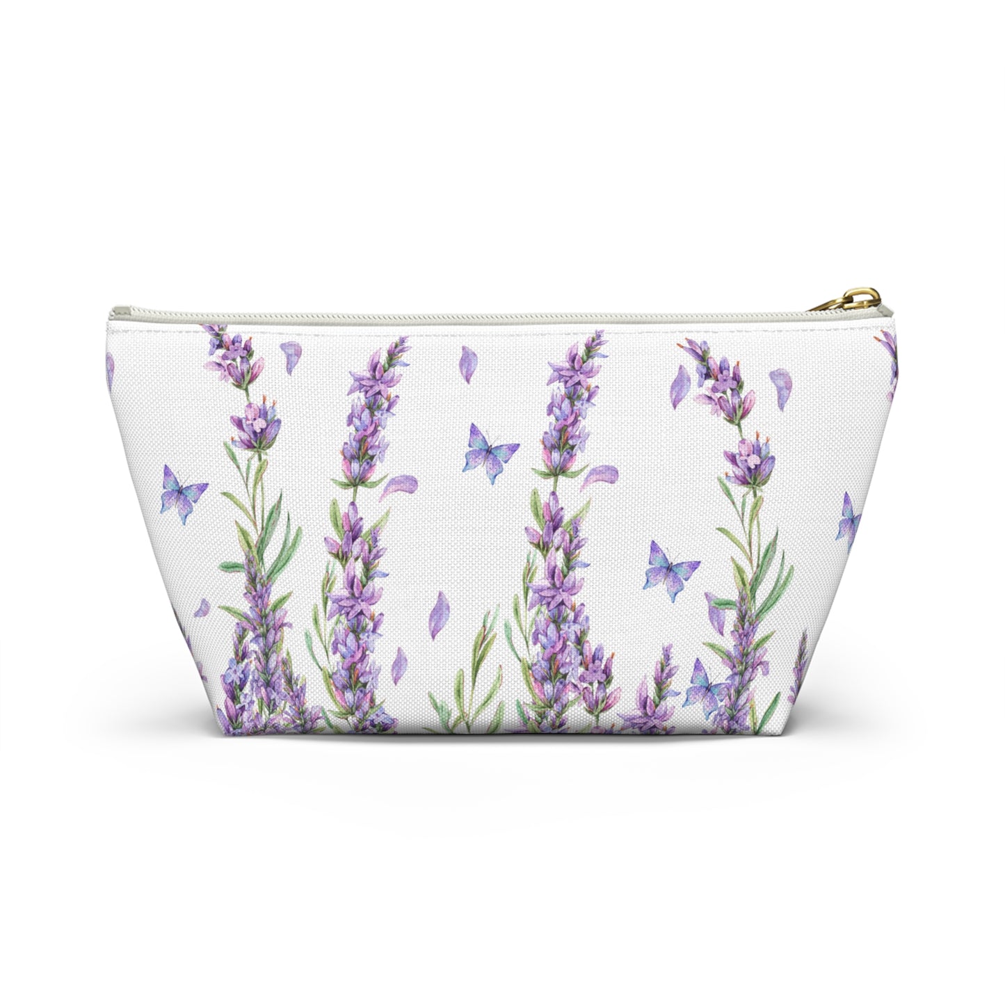 Personalized Makeup Bag / Purple Lavender Cosmetic Bag