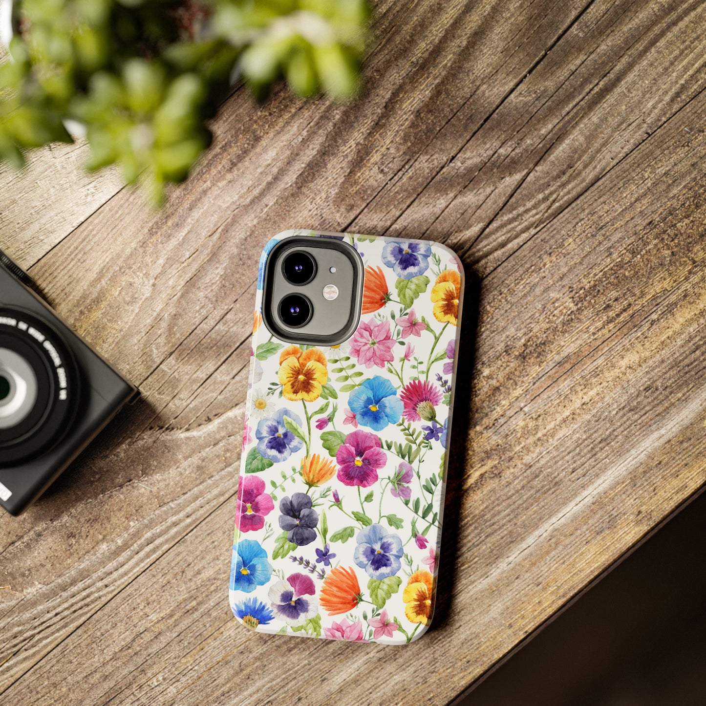 Floral IPhone Case / Pansy Phone Case
