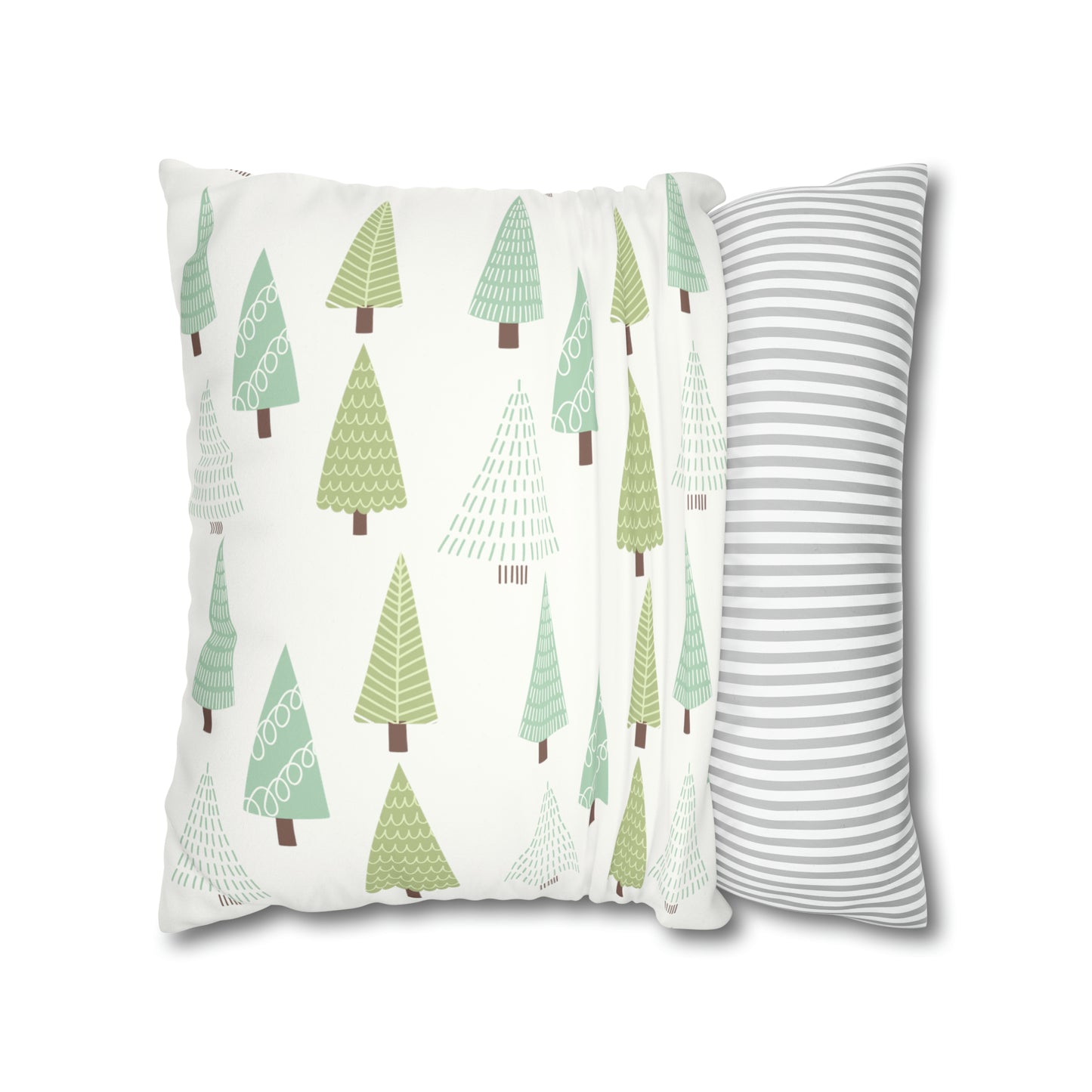 Green Christmas Tree Pillow Case
