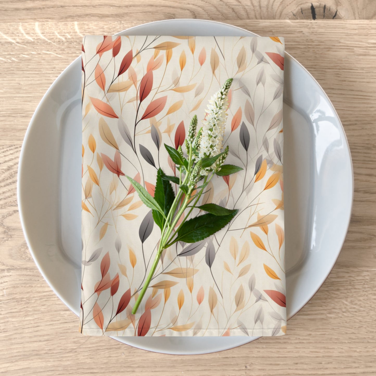 Fall Leaves Napkins / Set of 2 Cloth Napkins