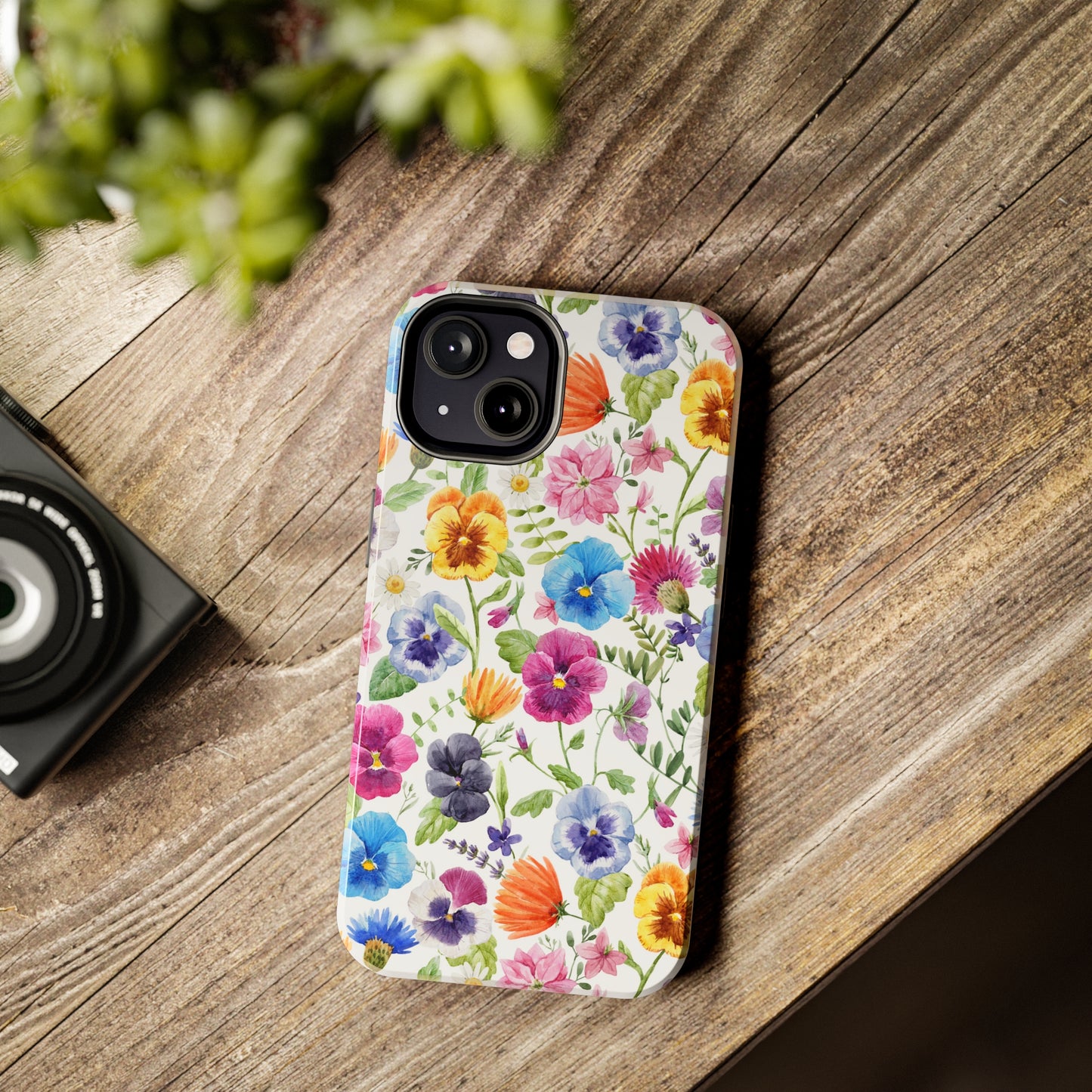 Floral IPhone Case / Pansy Phone Case
