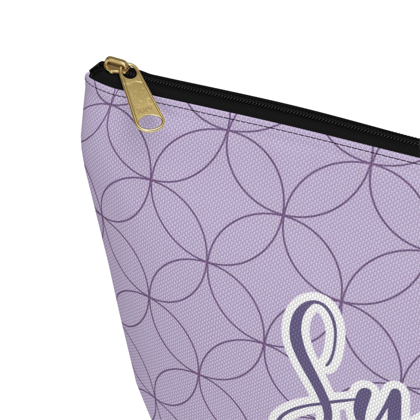 Purple Makeup Bag / Personalized Cosmetic Bag