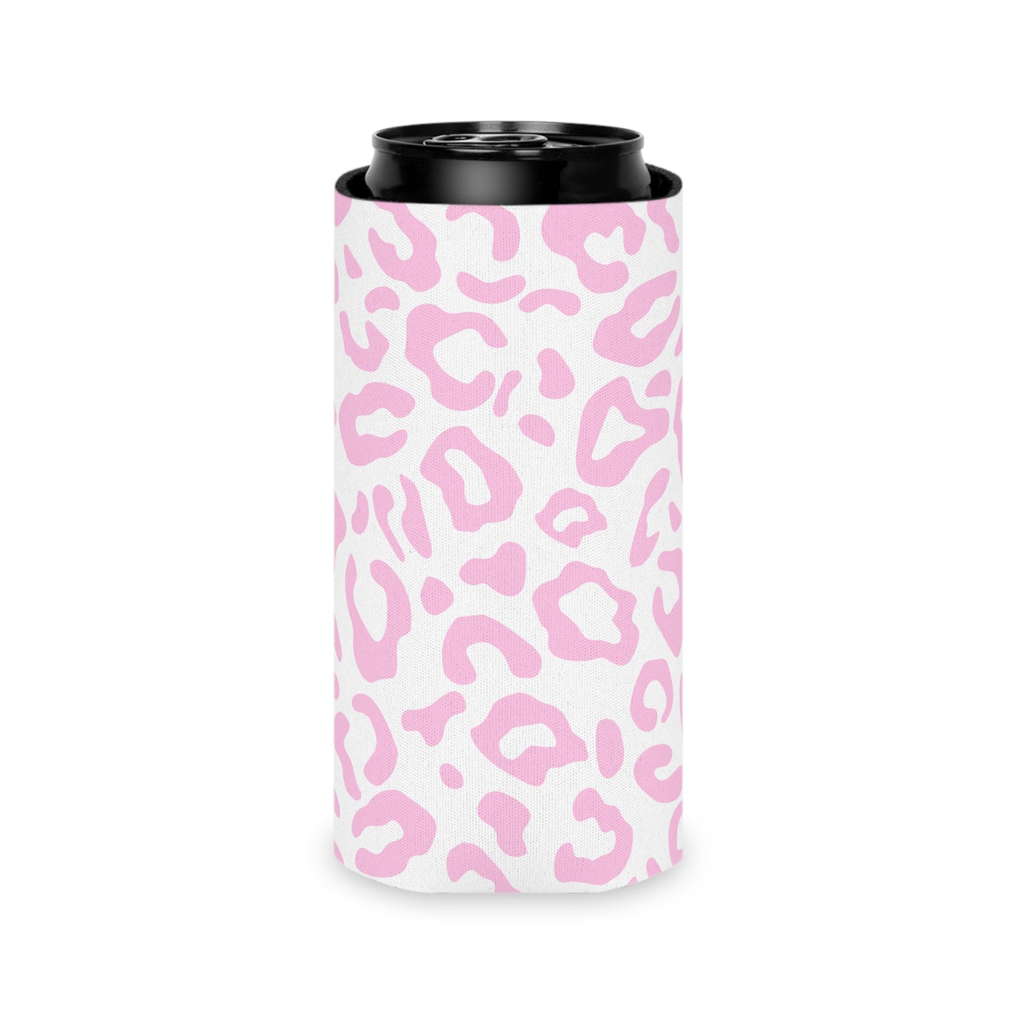 Leopard Print Can Cooler / Personalized Name Koozie