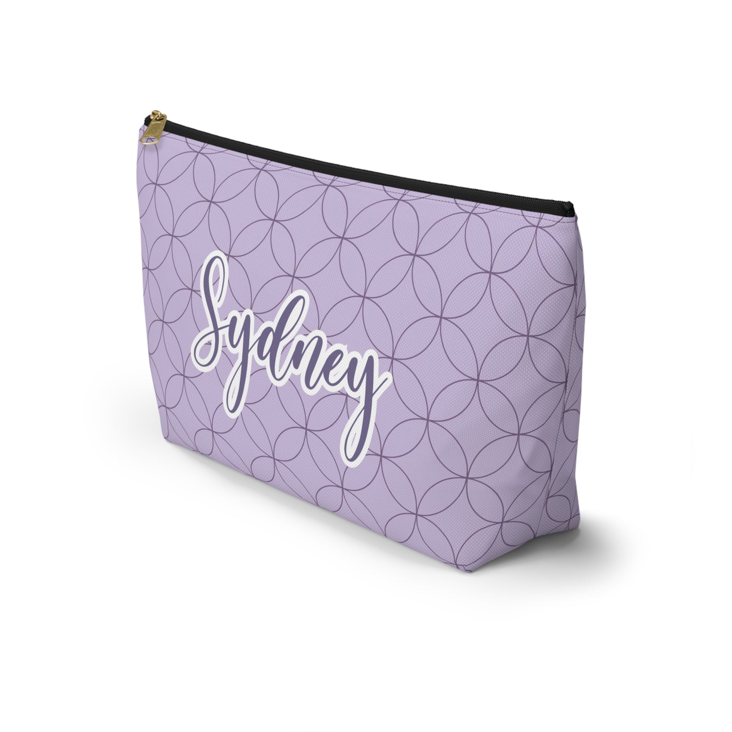 Purple Makeup Bag / Personalized Cosmetic Bag
