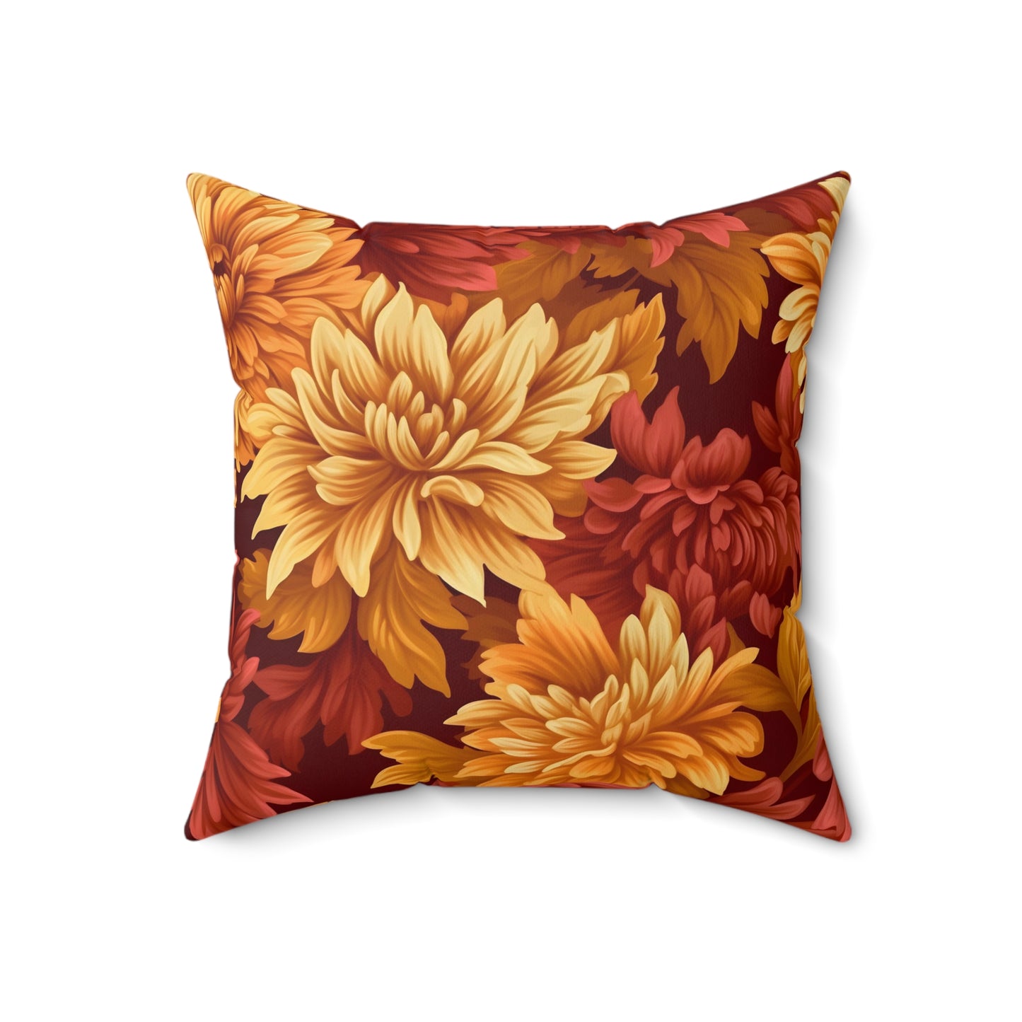 Fall Dahlia Pillow / Fall Colors Decor