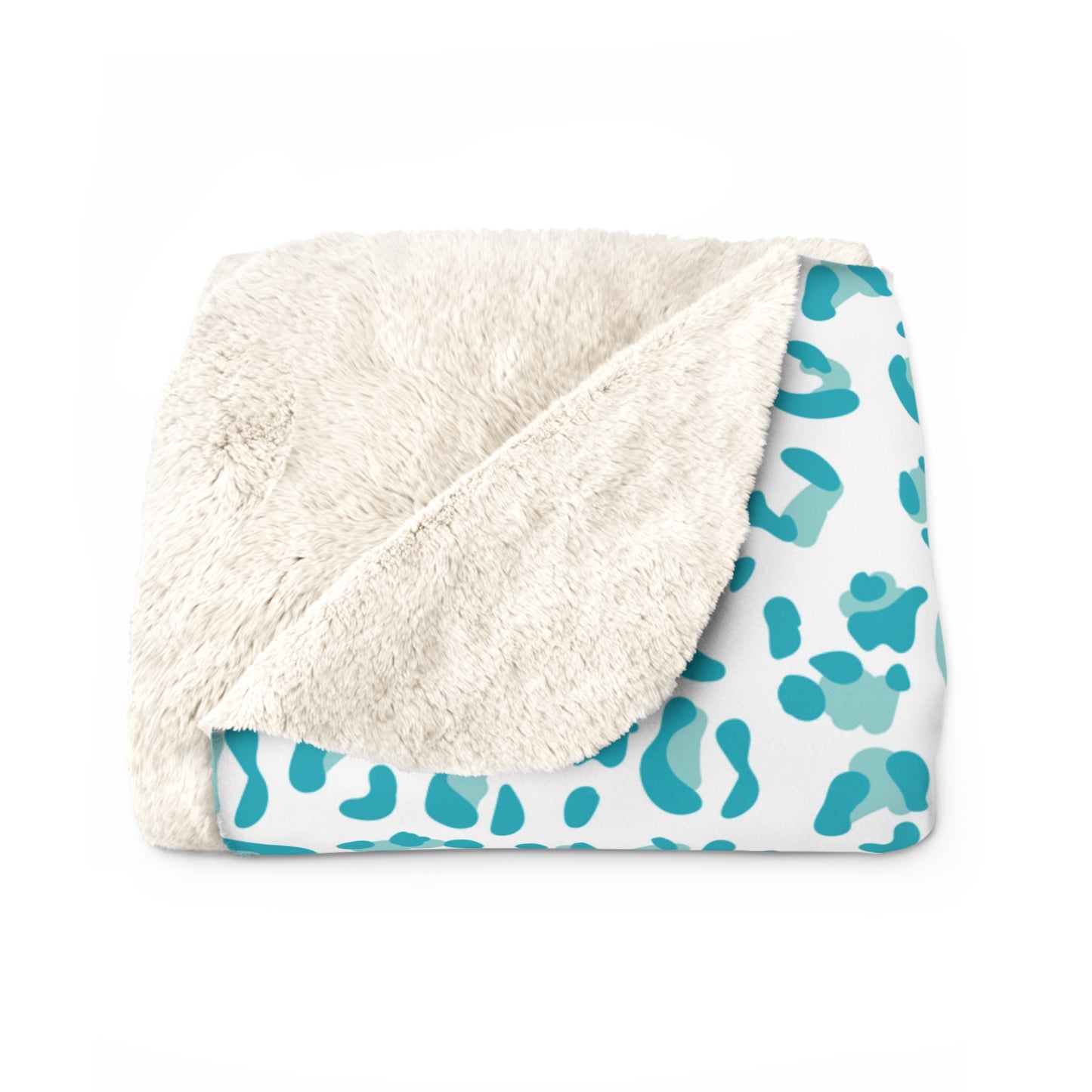 Personalized Sherpa Blanket / Leopard Print Blanket