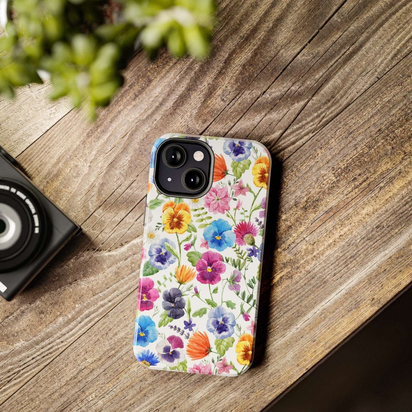 Floral IPhone Case / Pansy Phone Case