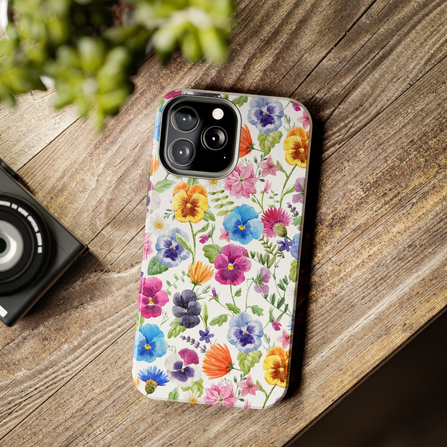 Floral IPhone Case / Pansy Phone Case