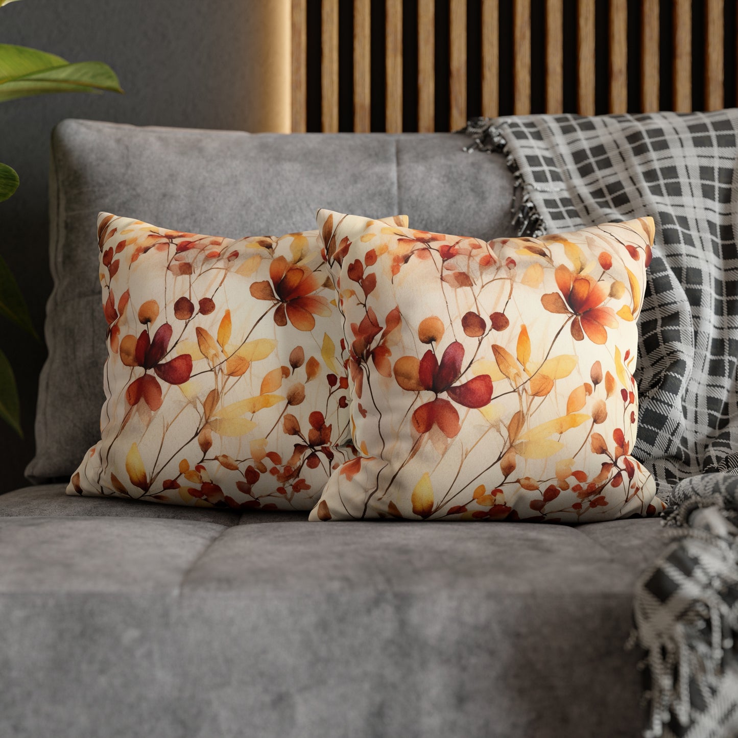 Fall Floral Pillow Case