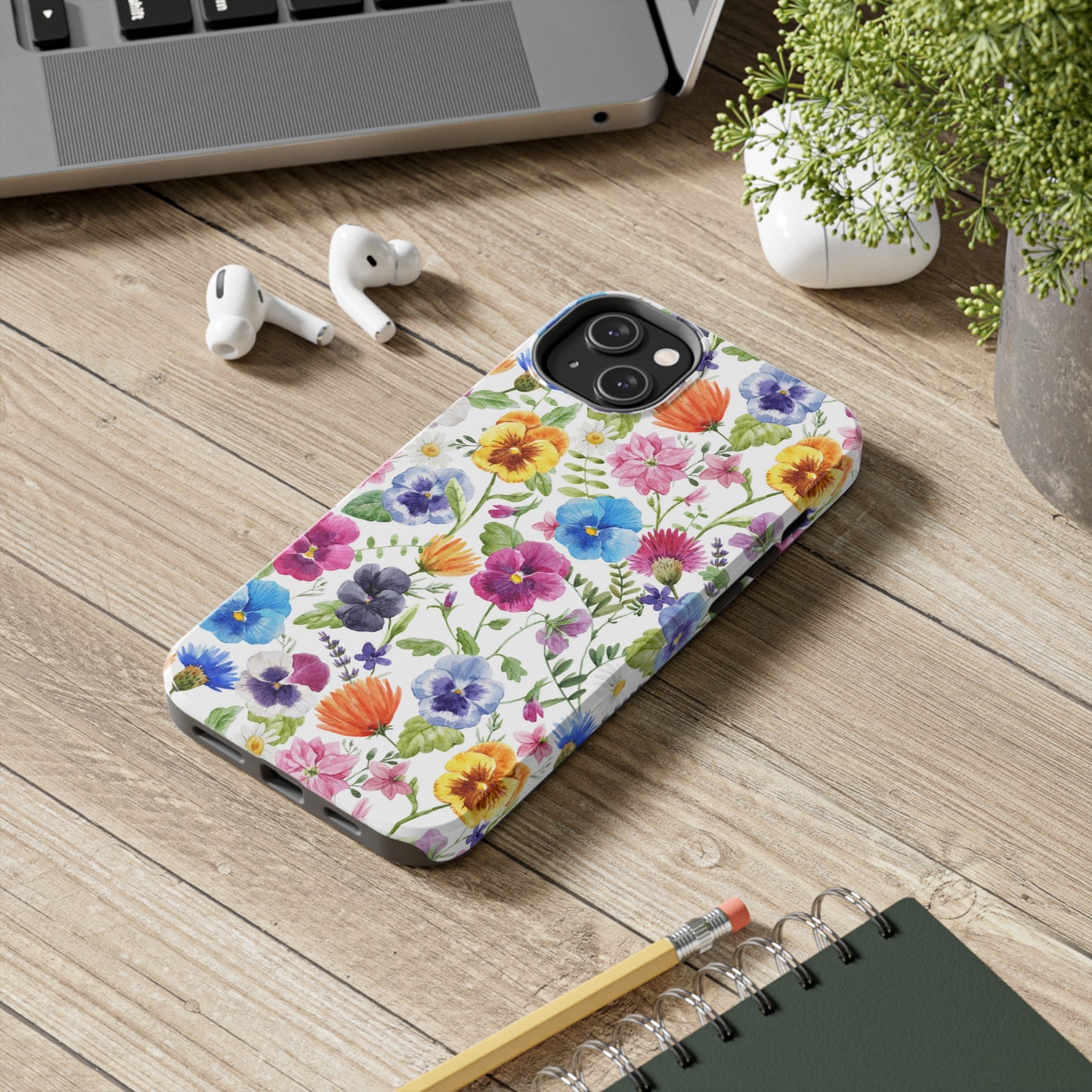 Floral IPhone Case / Pansy Phone Case