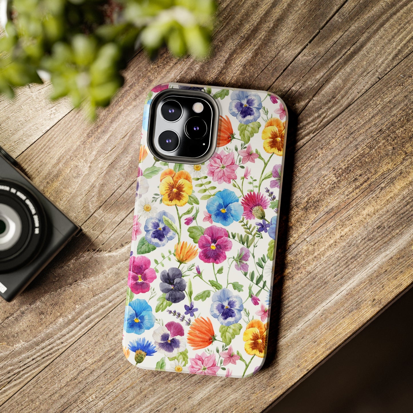 Floral IPhone Case / Pansy Phone Case