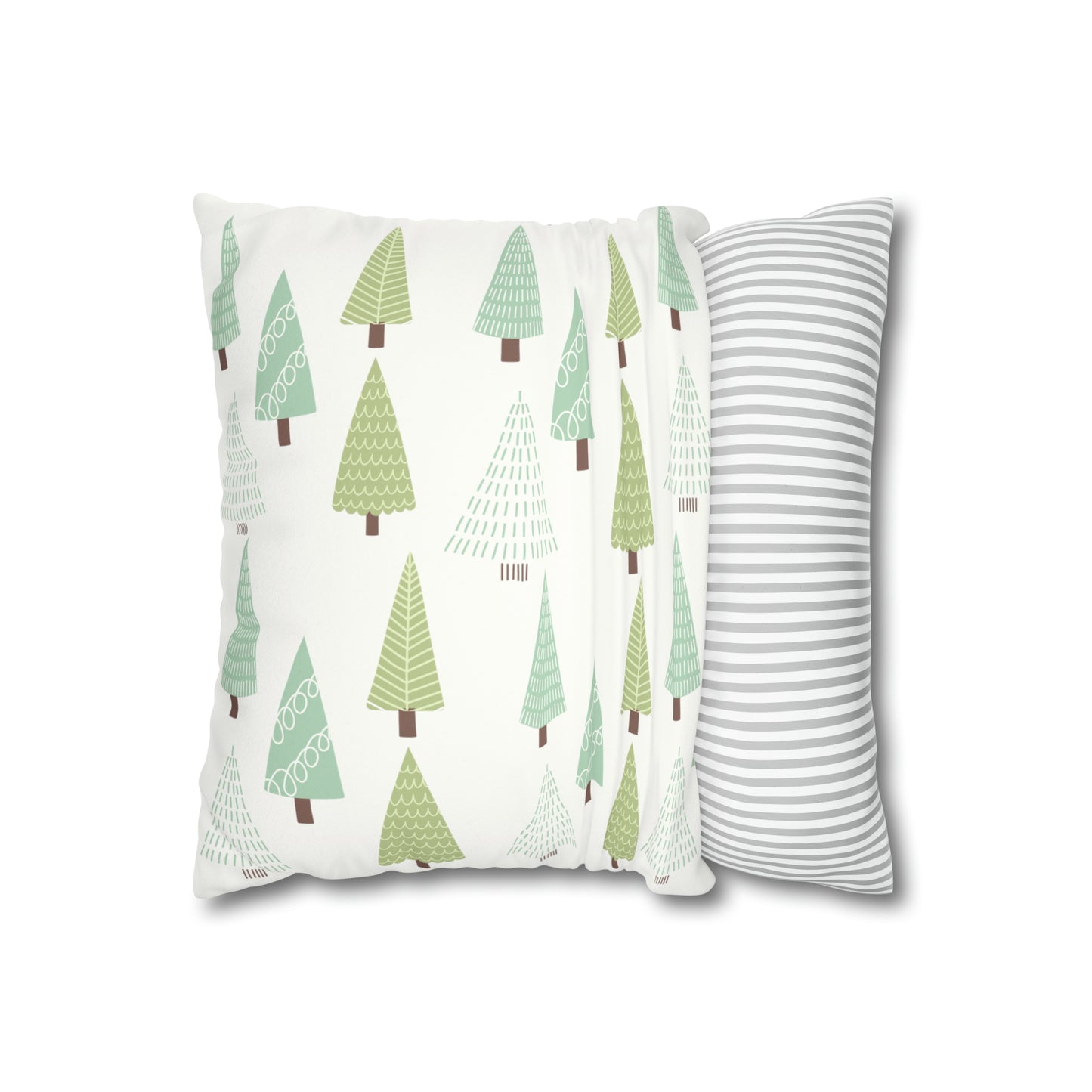 Green Christmas Tree Pillow Case