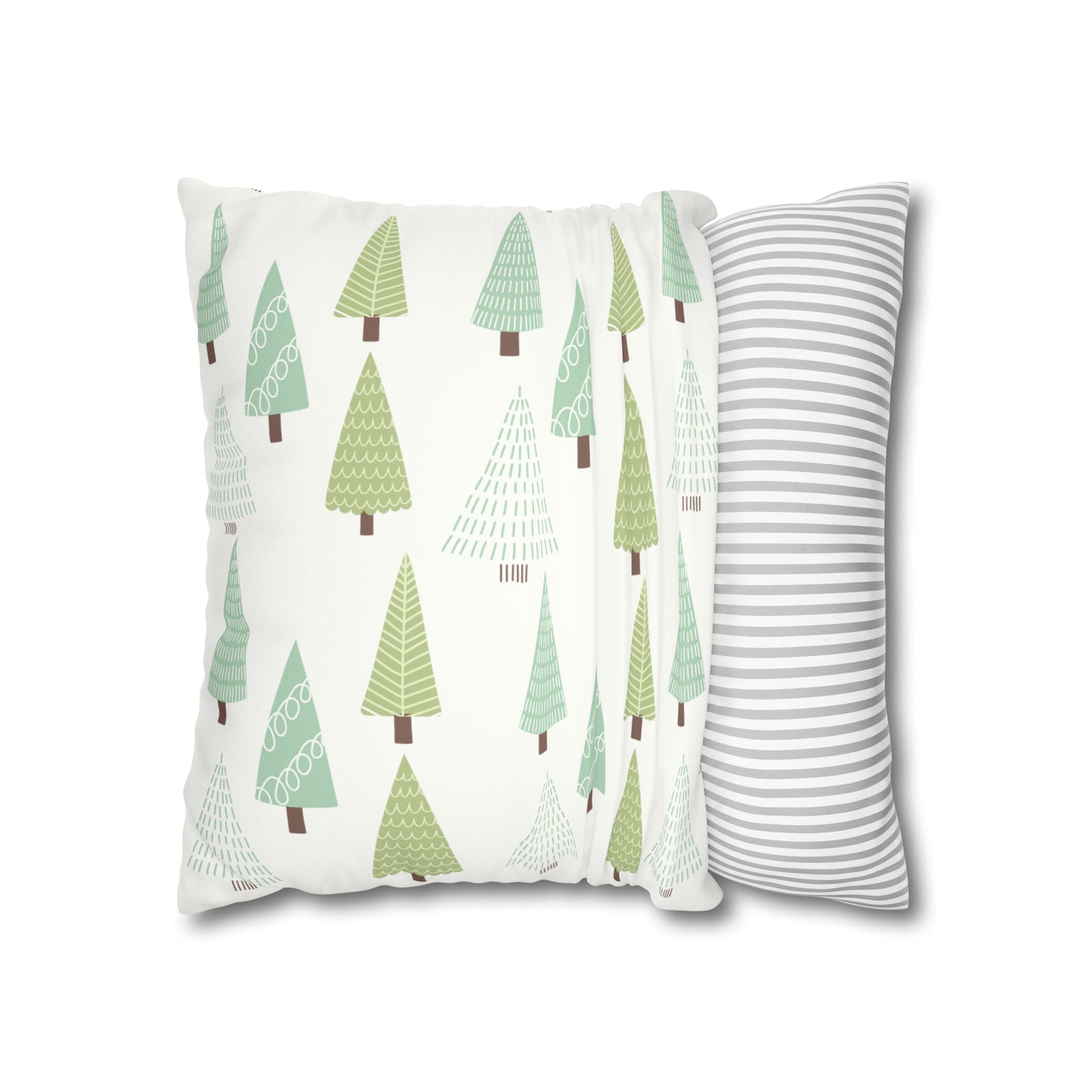 Green Christmas Tree Pillow Case