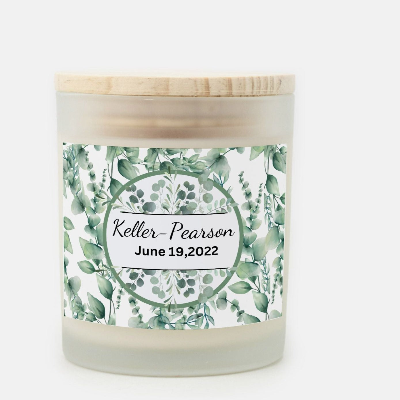 eucalyptus wedding candle