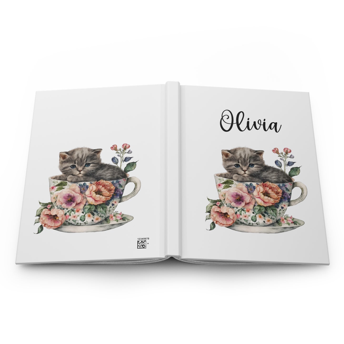 Kitten Journal / Personalized Girl's Cat Notebook