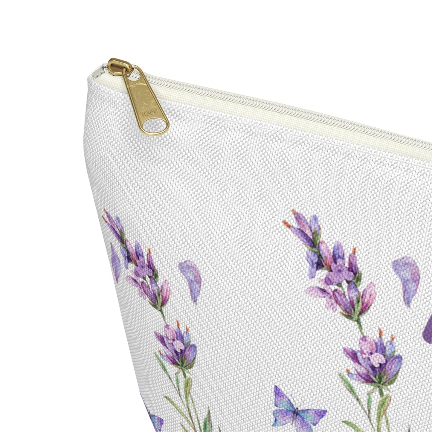 Personalized Makeup Bag / Purple Lavender Cosmetic Bag