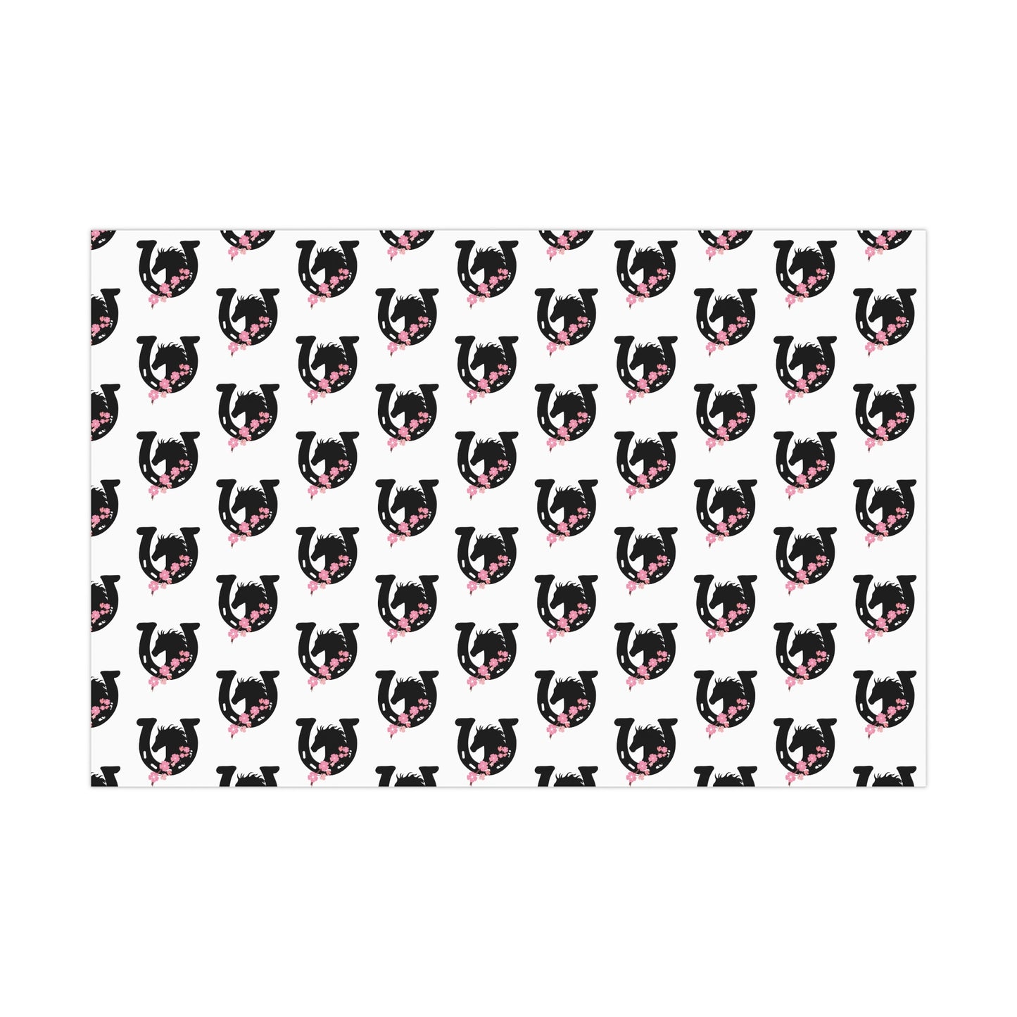 Horse Gift Wrap / Horseshoe Wrapping Paper