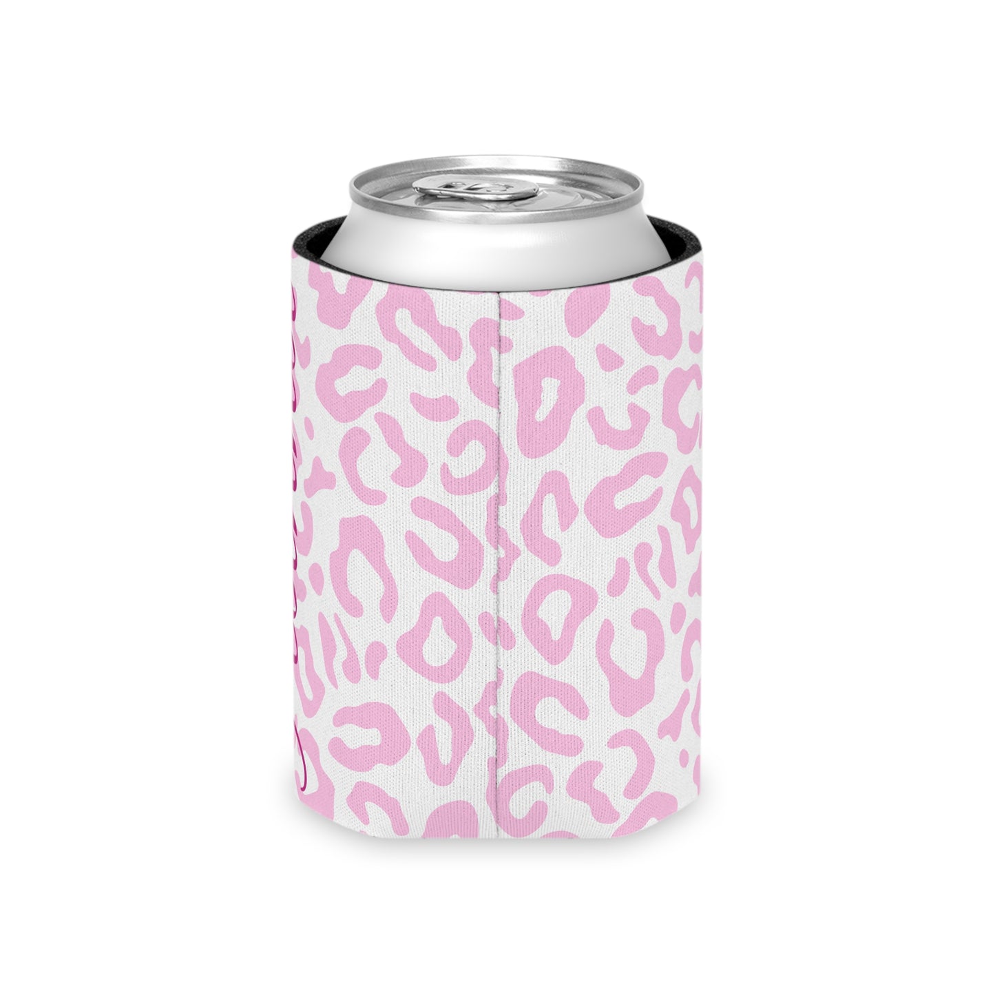 Leopard Print Can Cooler / Personalized Name Koozie