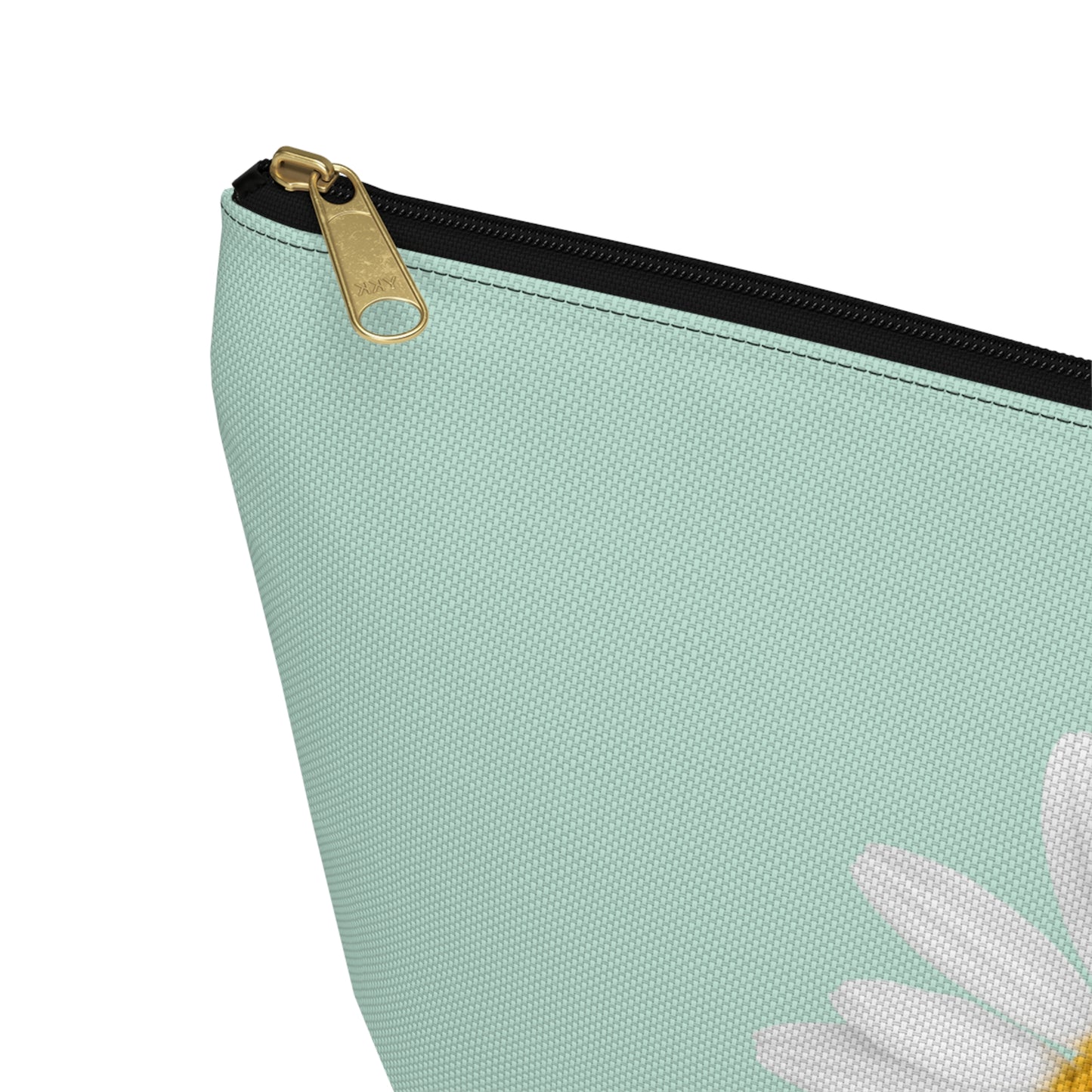 Green Daisy Makeup Bag