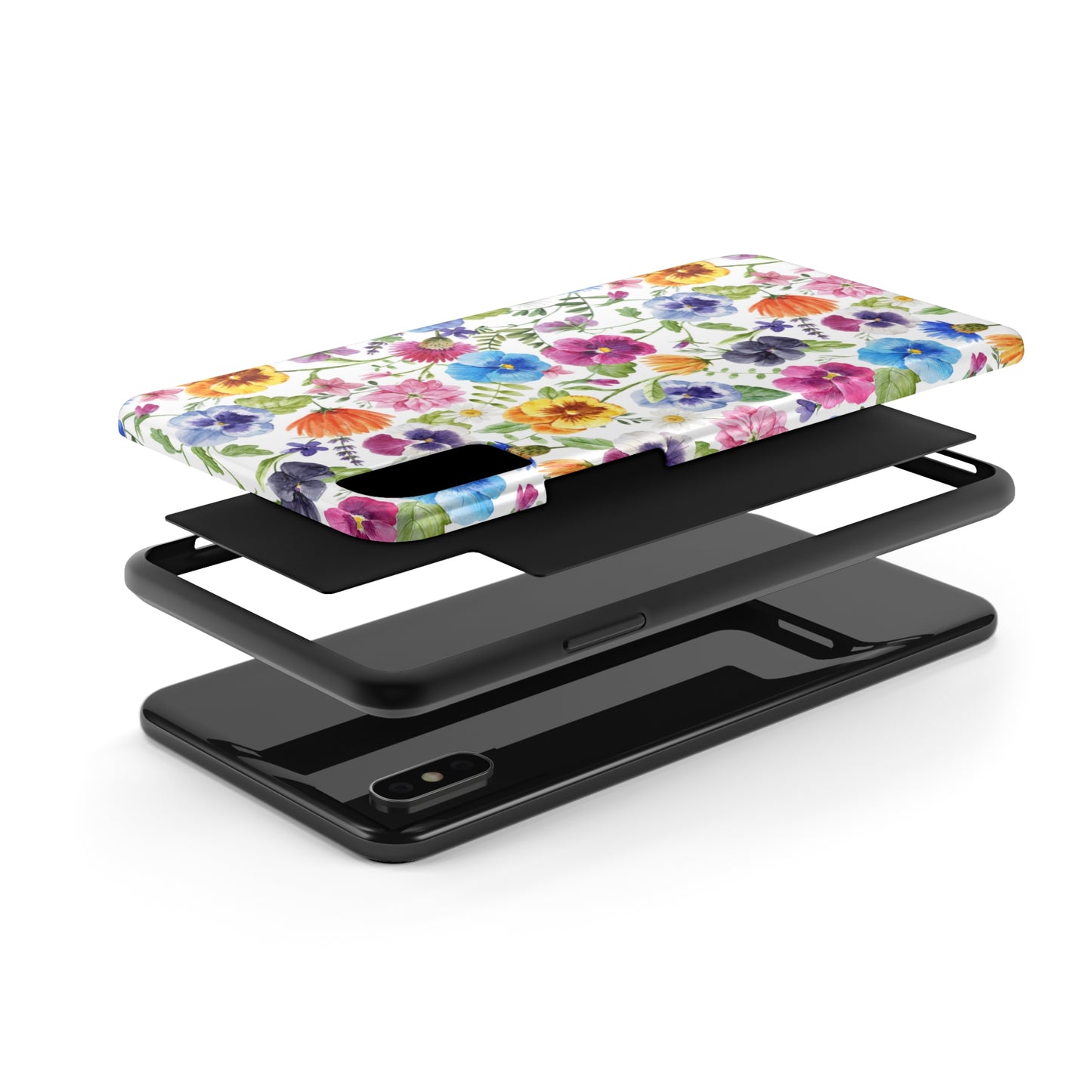 Floral IPhone Case / Pansy Phone Case