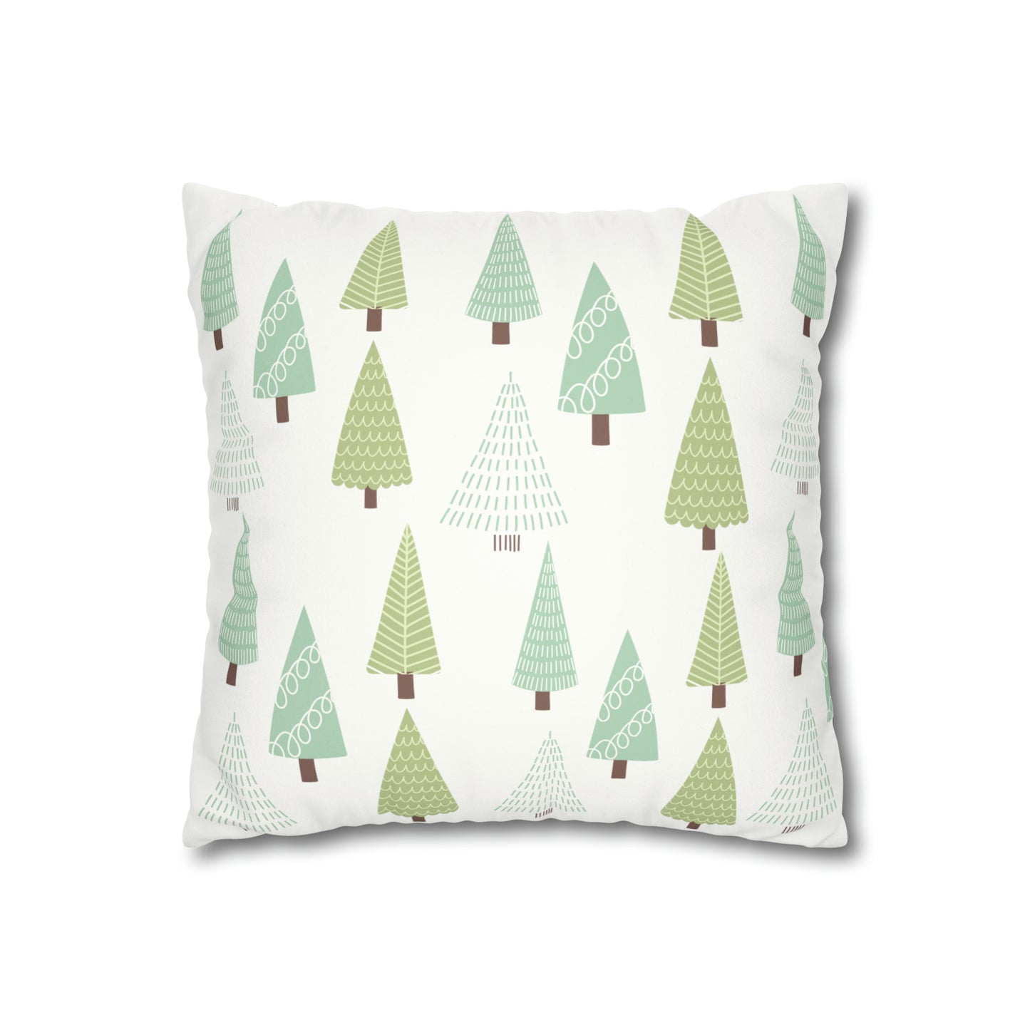 Green Christmas Tree Pillow Case