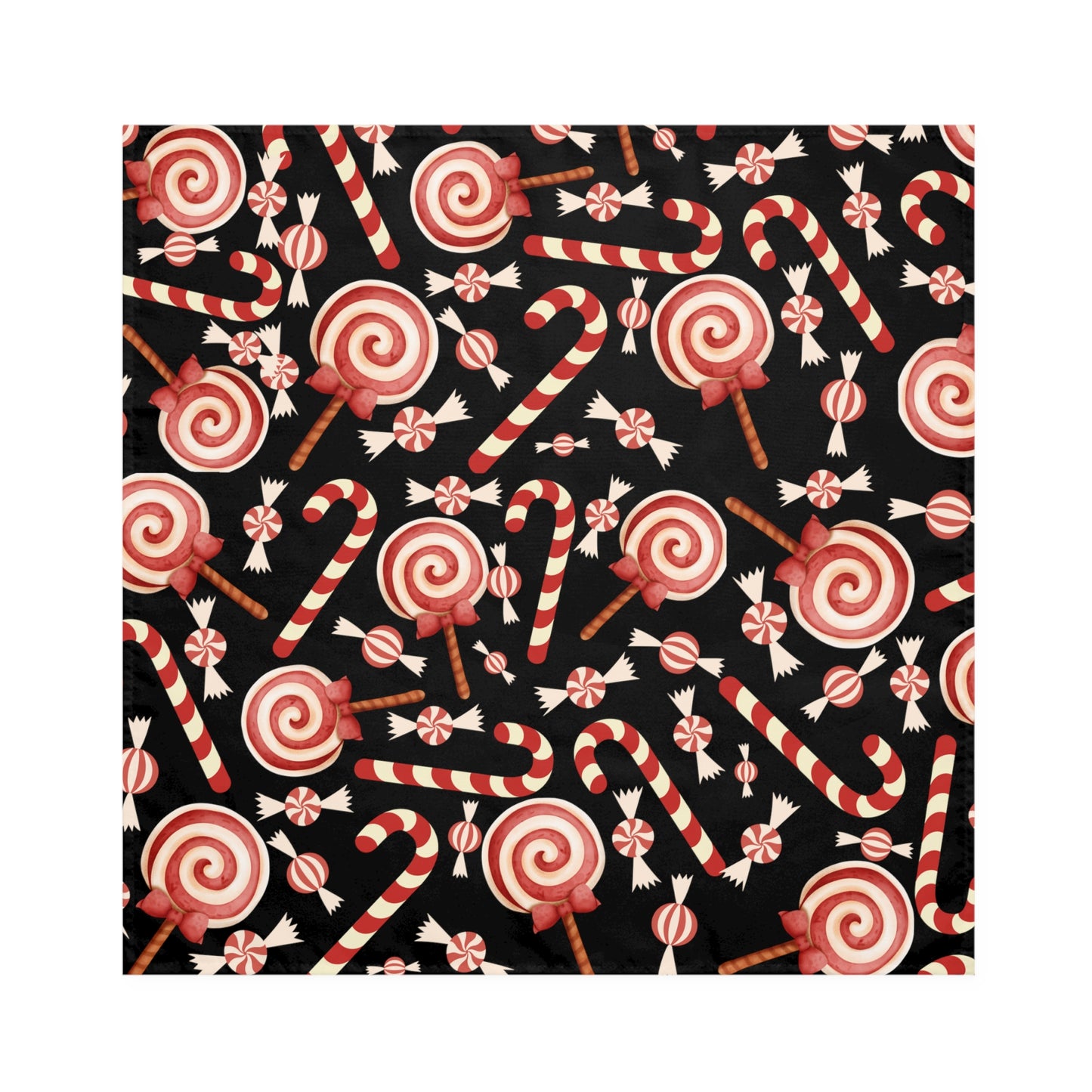 Christmas Cany Cane Napkins / Set of 4
