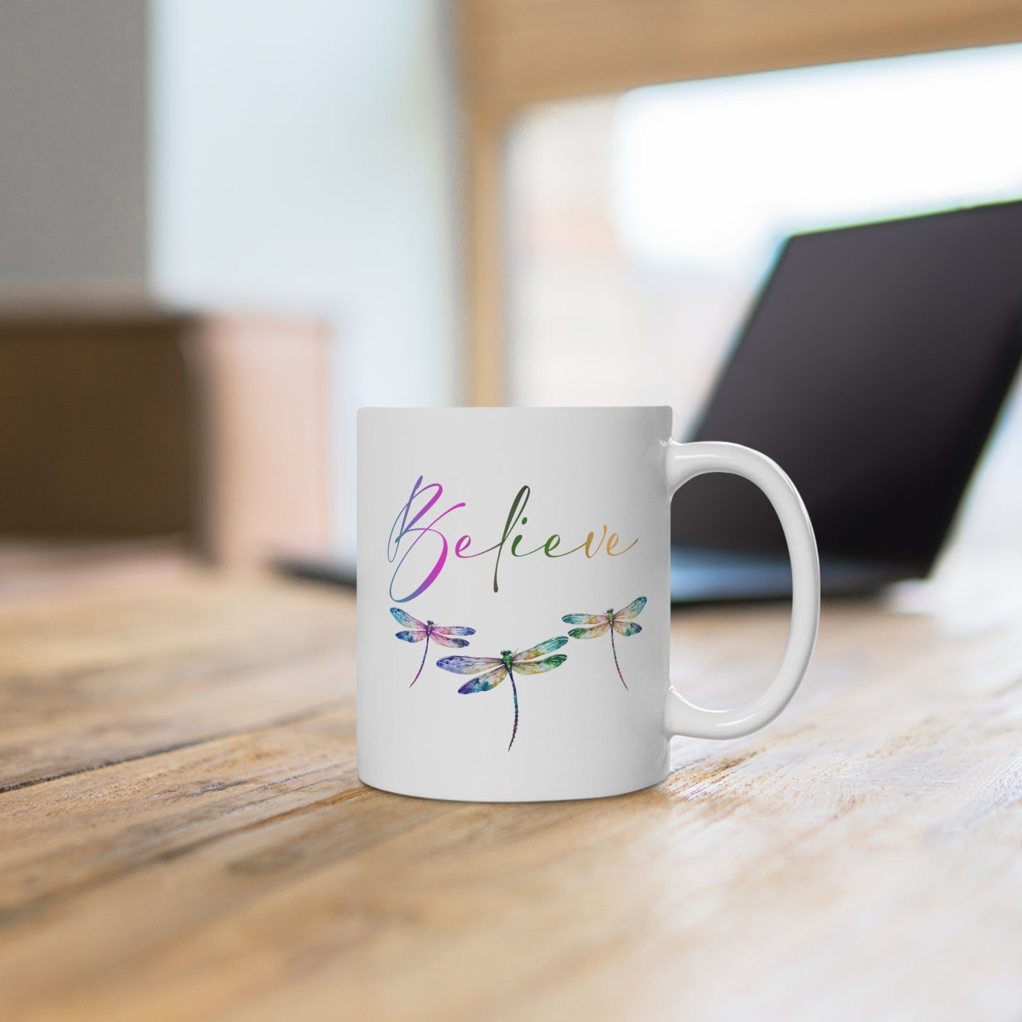 Dragonfly Believe Mug