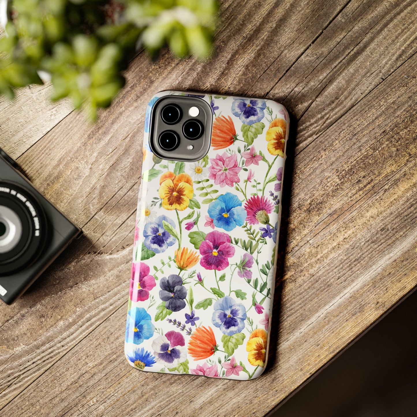 Floral IPhone Case / Pansy Phone Case