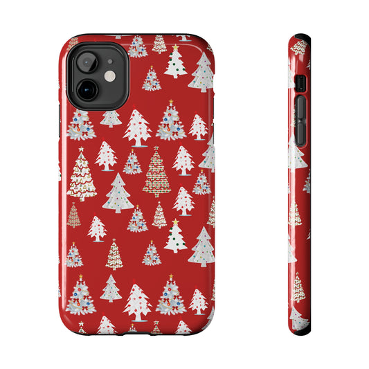 Red Christmas Tree Phone Case