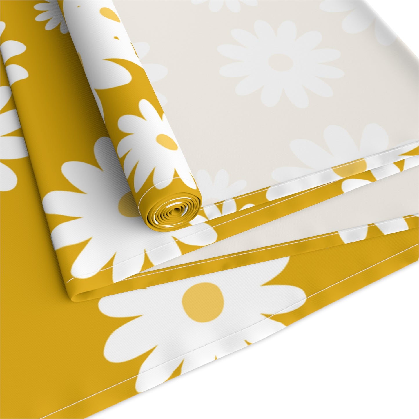 Mustard Yellow Table Runner / Daisy Table Runner