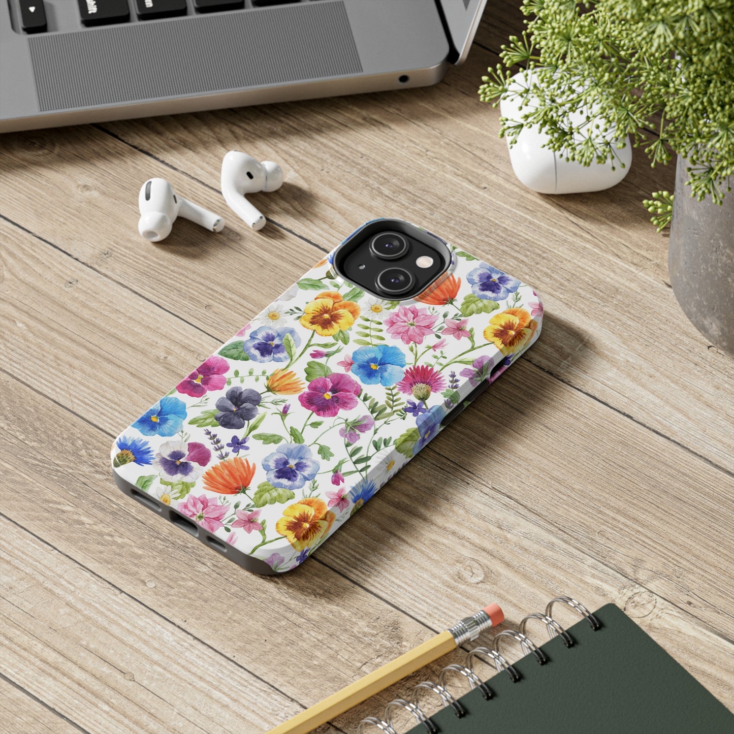 Floral IPhone Case / Pansy Phone Case