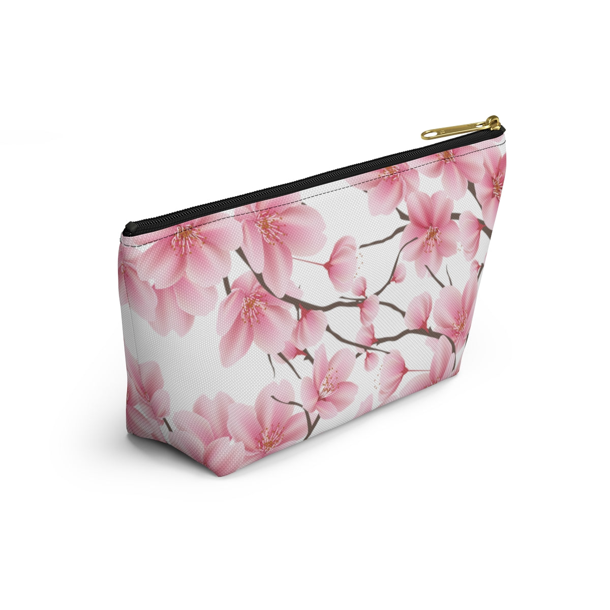 Cherry Blossom Makeup Bag / Pink Cosmetic Bag