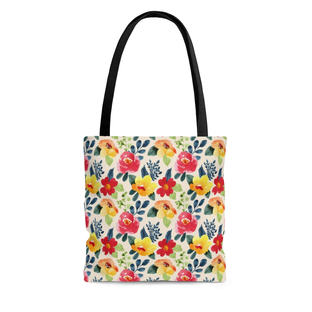 Summer Floral Tote Bag / Flower Bag