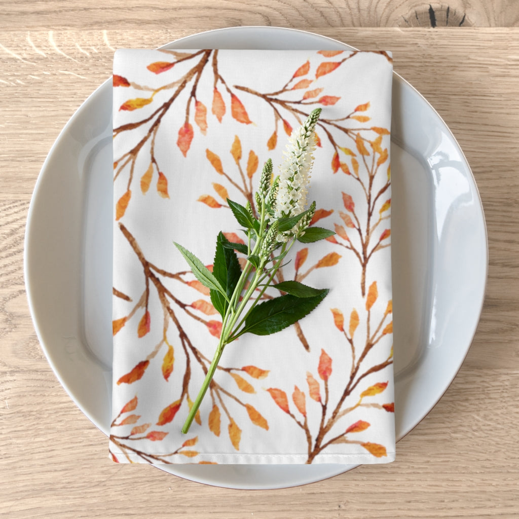 Fall Napkins / Autumn Table Linens / Set of 2 Dinner Napkins