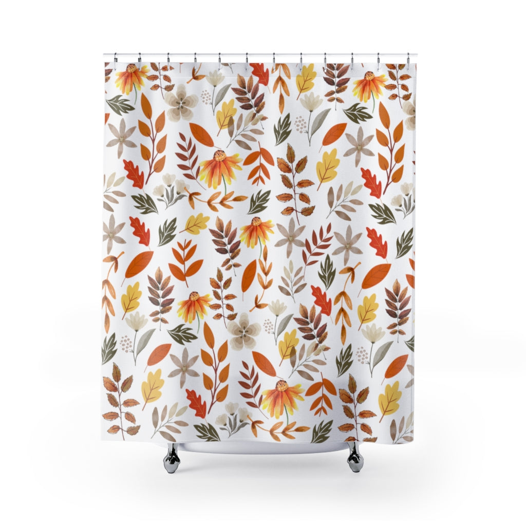 Fall Shower Curtain / Autumn Leaf Shower Curtain – Farmhouse for the Soul