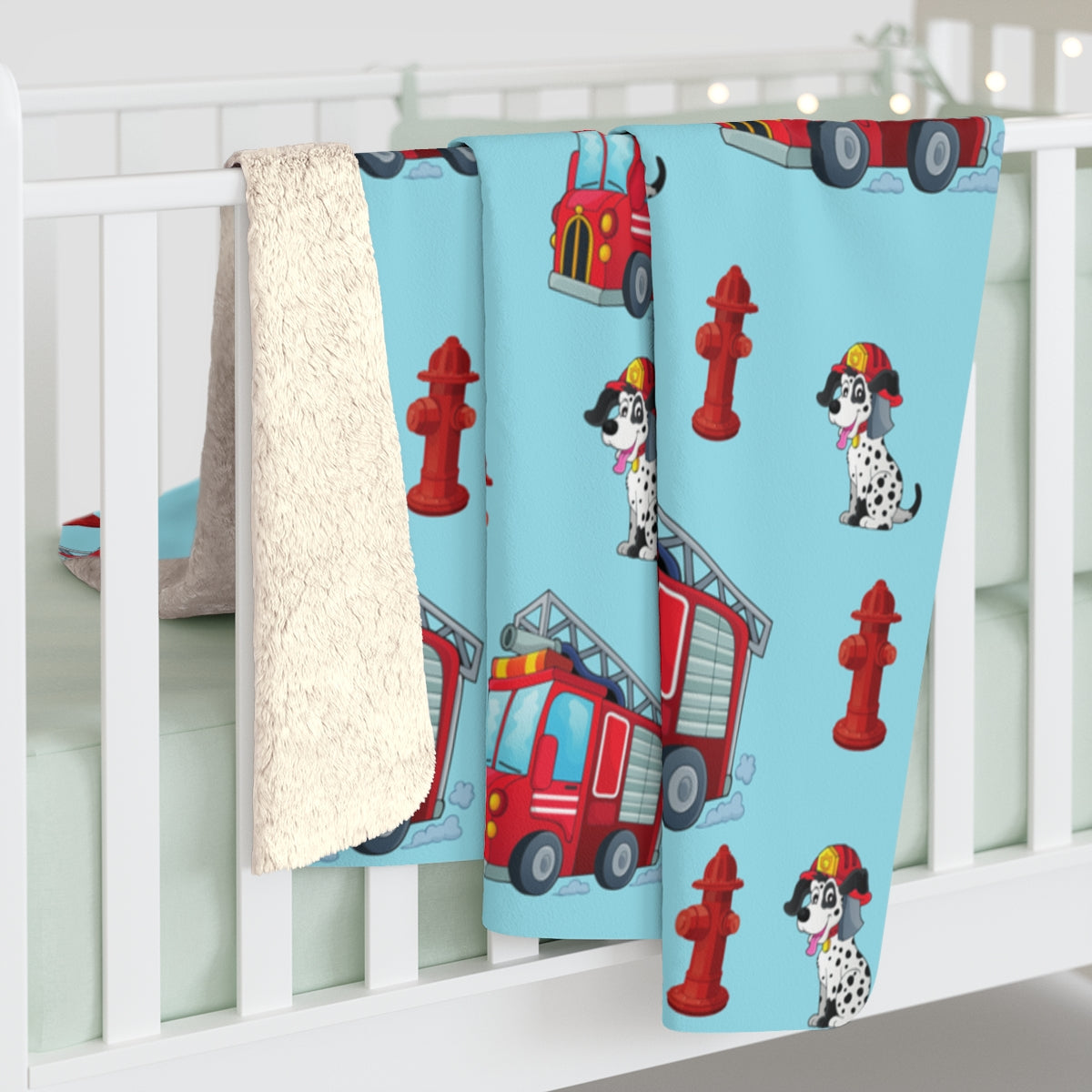 Firetruck Blanket / Boys Sherpa Blanket