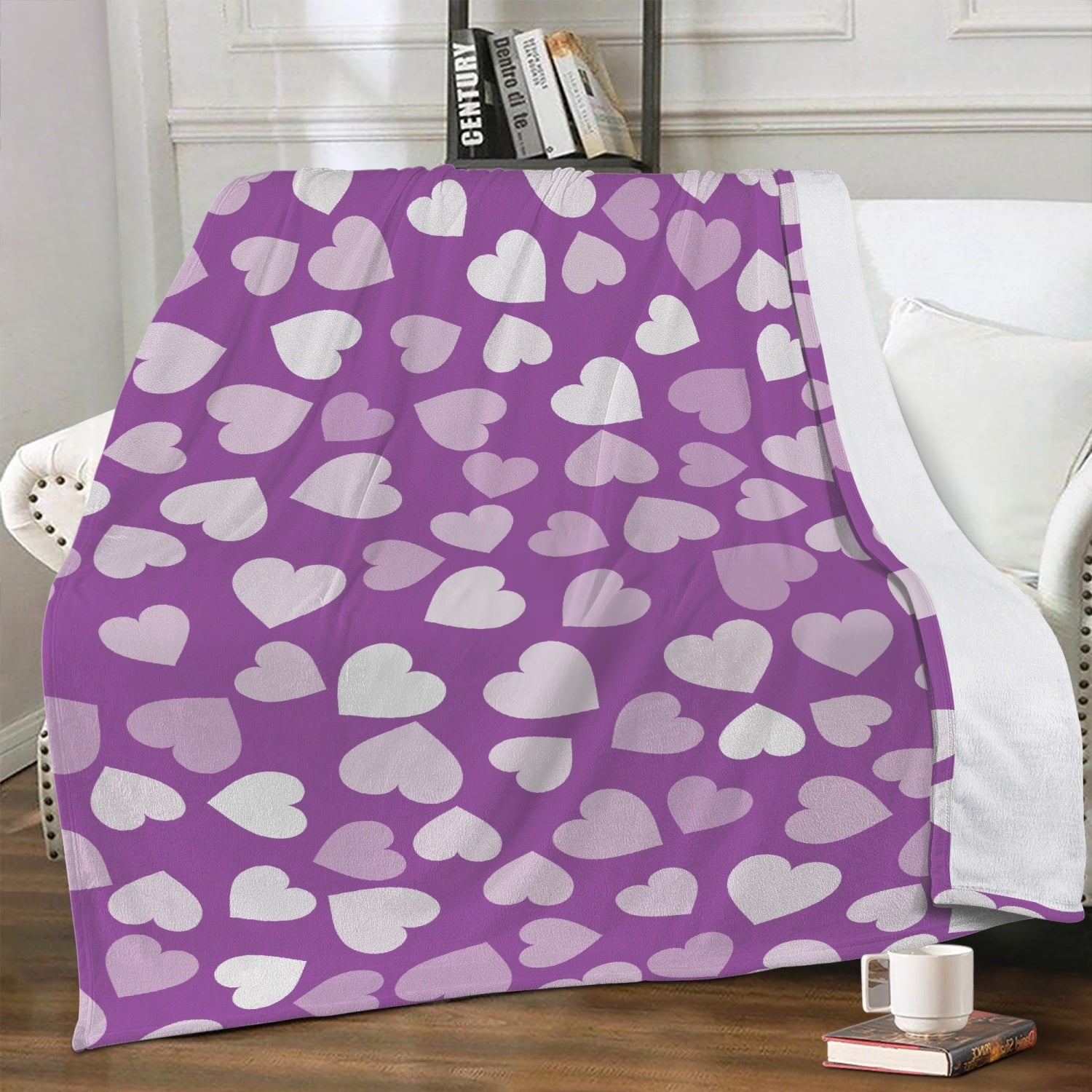 Heart fleece blanket new arrivals